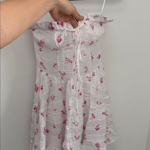 Skylar + Madison White and Pink Floral Dress